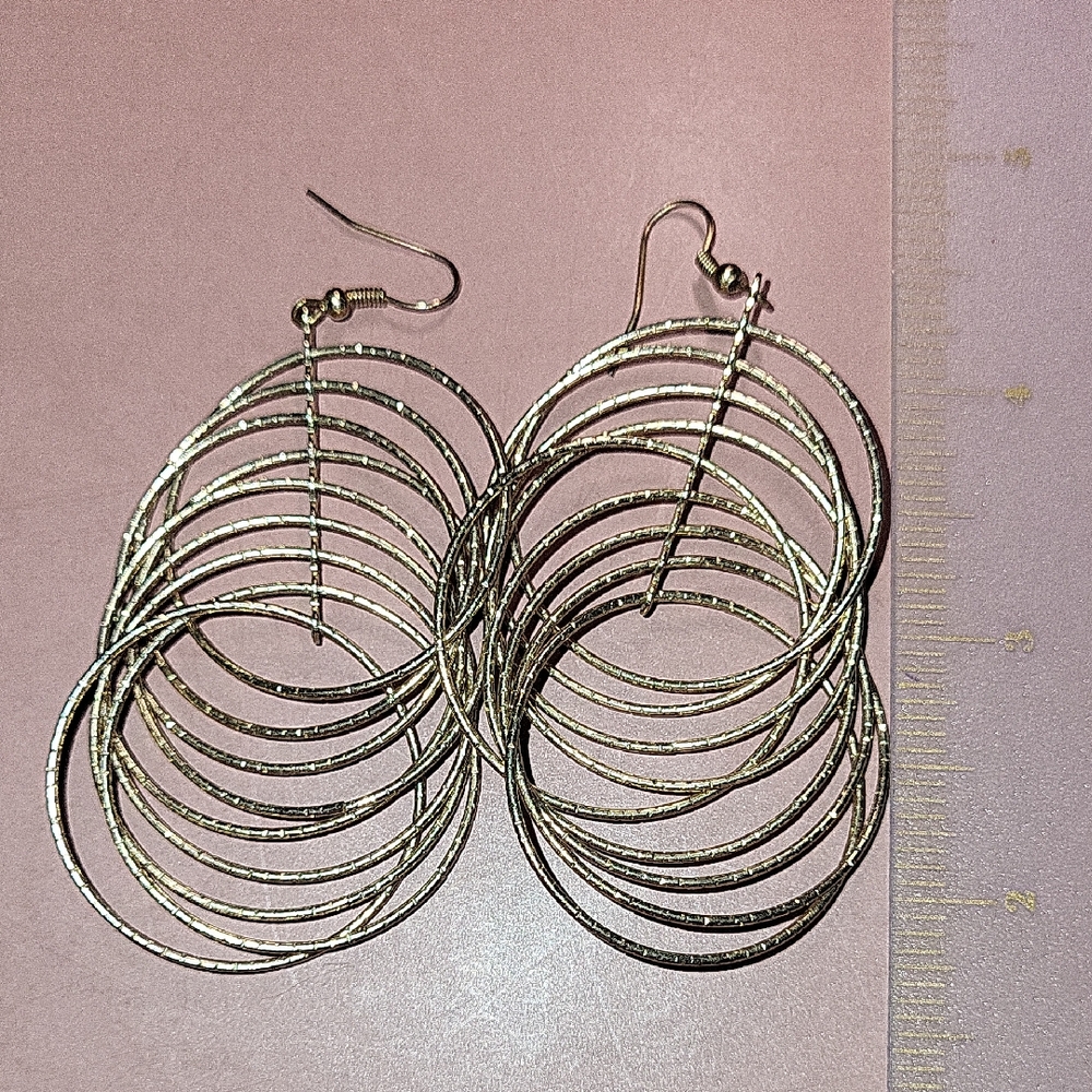 Chic Silver Multi-Hoop Earrings